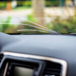cracked windshield on car